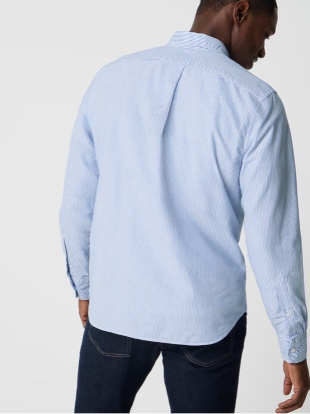 J crew bright Baltic stripe Classic-fit Everyday oxford shirt - Picture 3 of 4